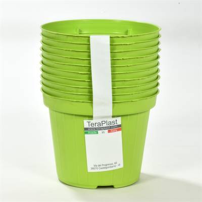 Pots plastique vert pqt de 10