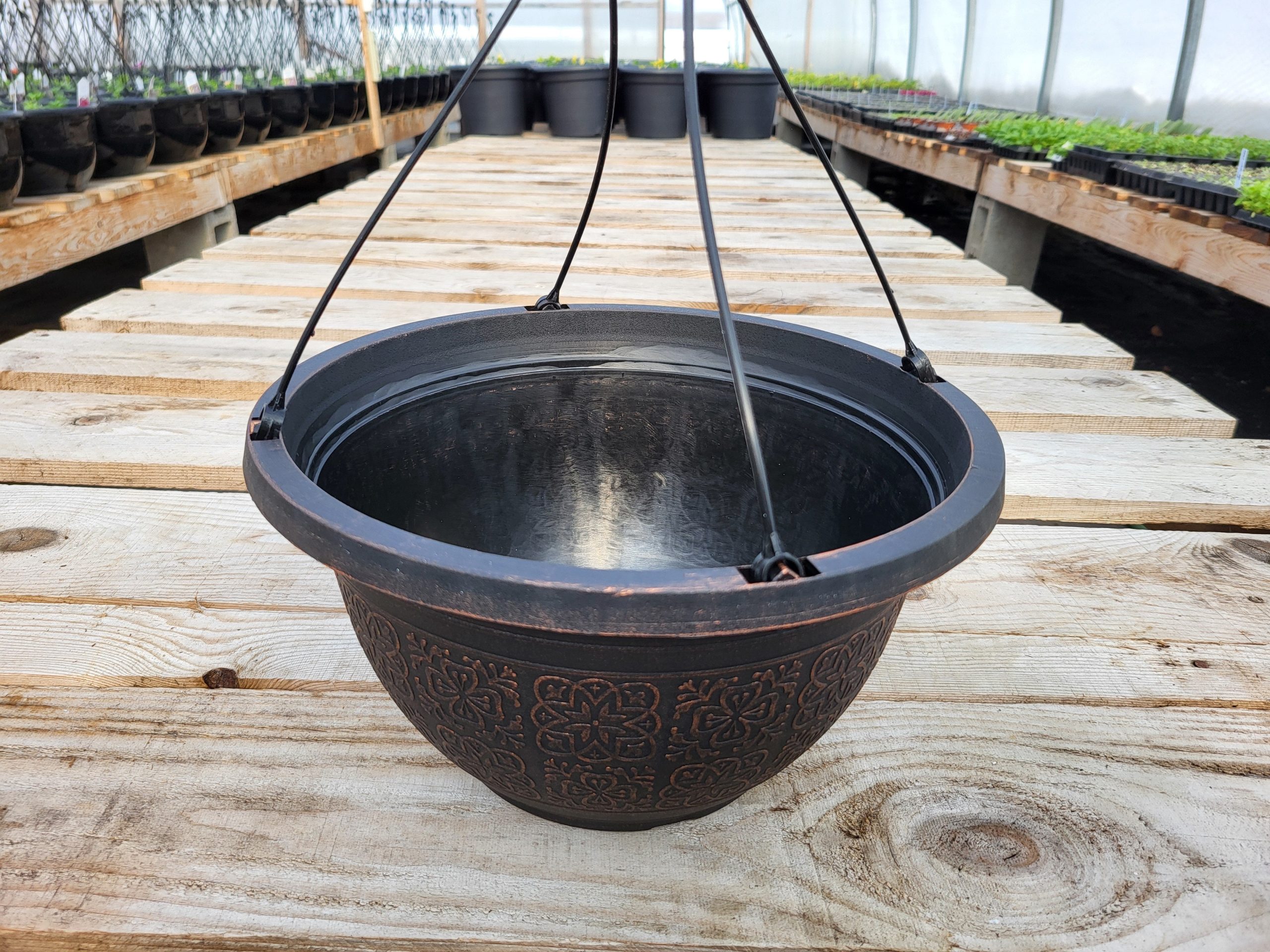 Panier suspendu design 12 po. avec crochets – Image 2