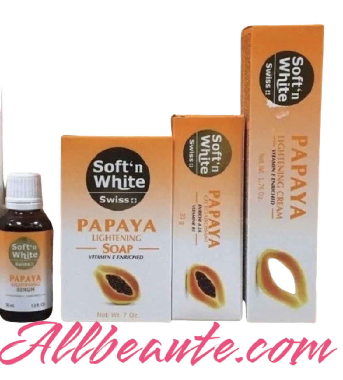 Soft’n White Swiss Papaya Gamme Éclaircissante pack de 4