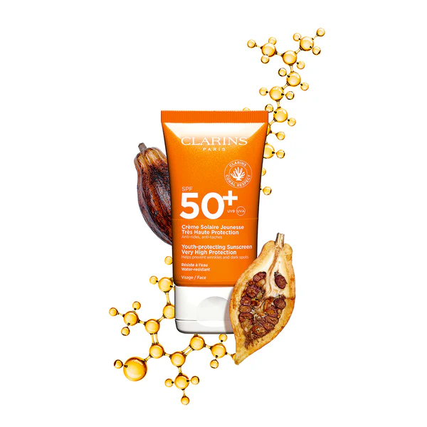 Clarins Crème Solaire Jeunesse Très Haute SPF 50+ – Image 3
