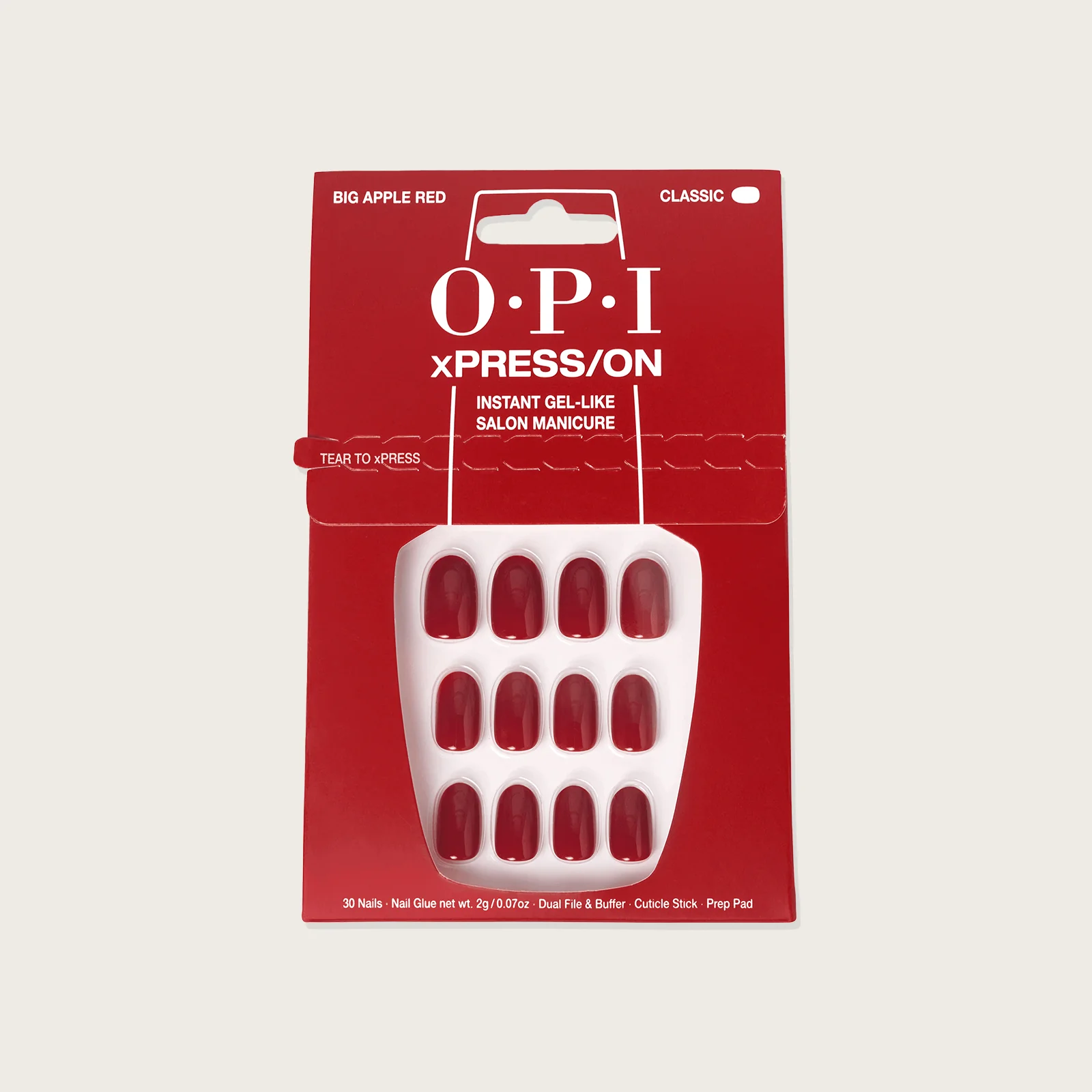 OPI - XPRESS/ON | Big apple red | Taille classique | ANN25S