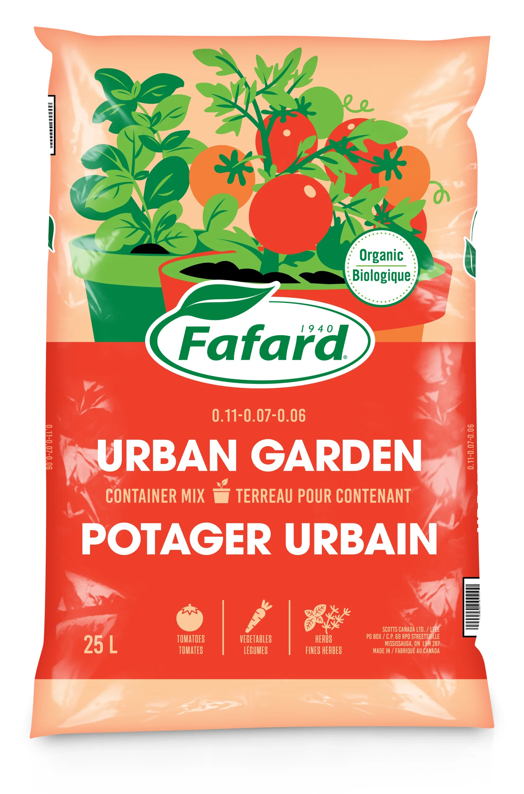 Terreau contenant pour POTAGER URBAIN de Fafard – Image 2