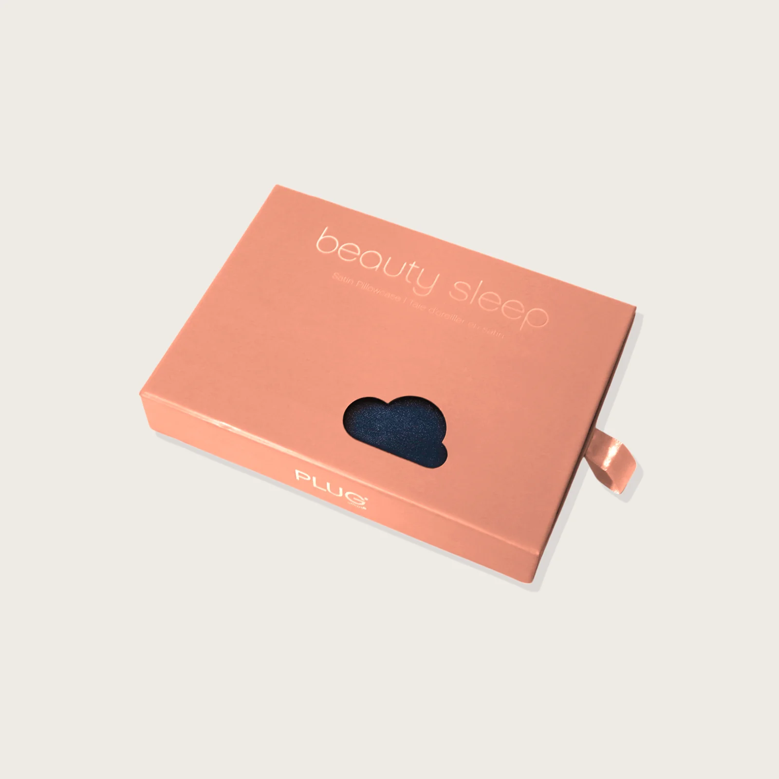 PLUG BY MUST52 - Taie d'oreiller satin midnight blue grand lit