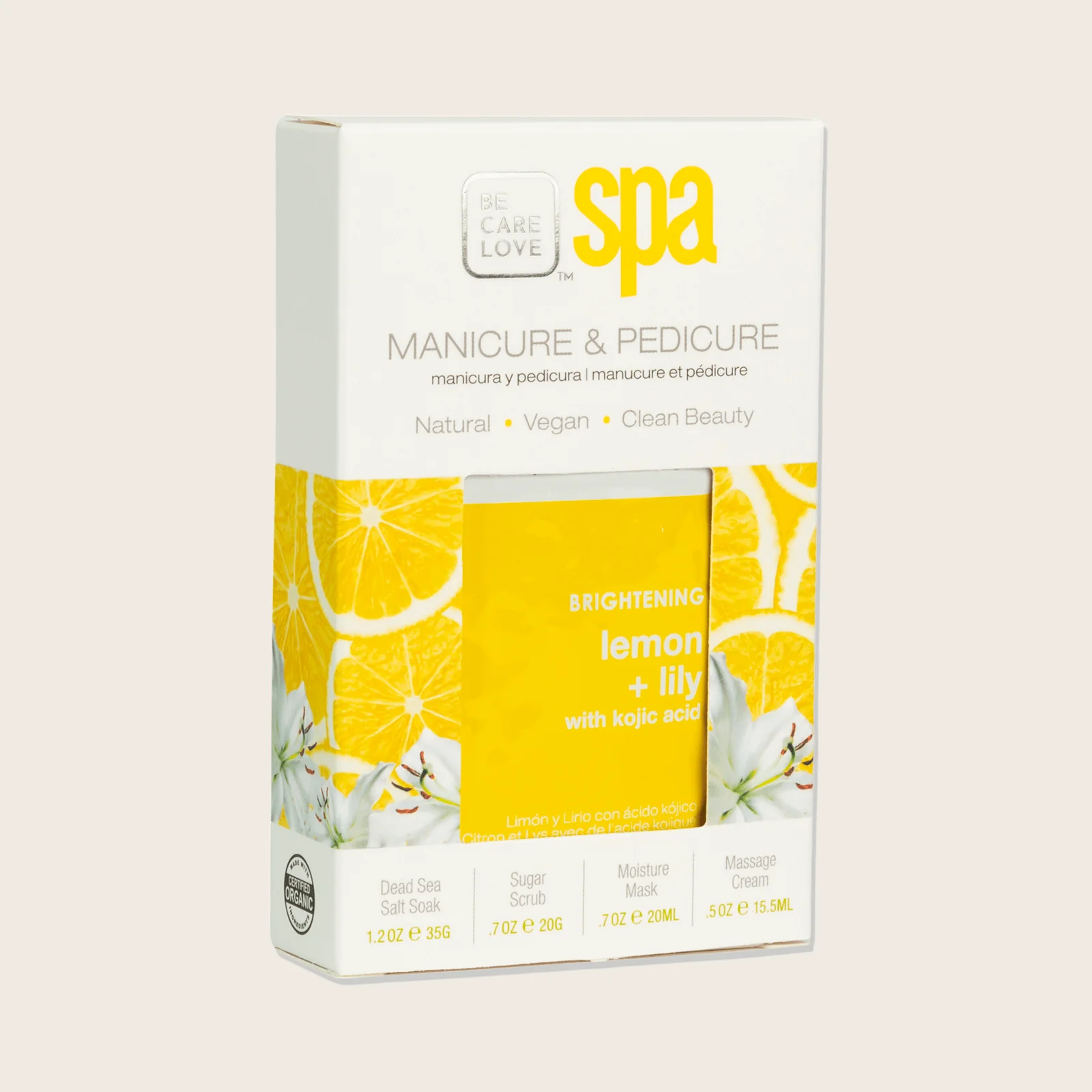 DANNYCO - Boite de manucure et pédicure Citron Lys | SPA56929