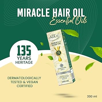 Dabur Amla Miracle Oil – 200 ml | Infusée avec 22 huiles essentielles ayurvédiques – Image 2