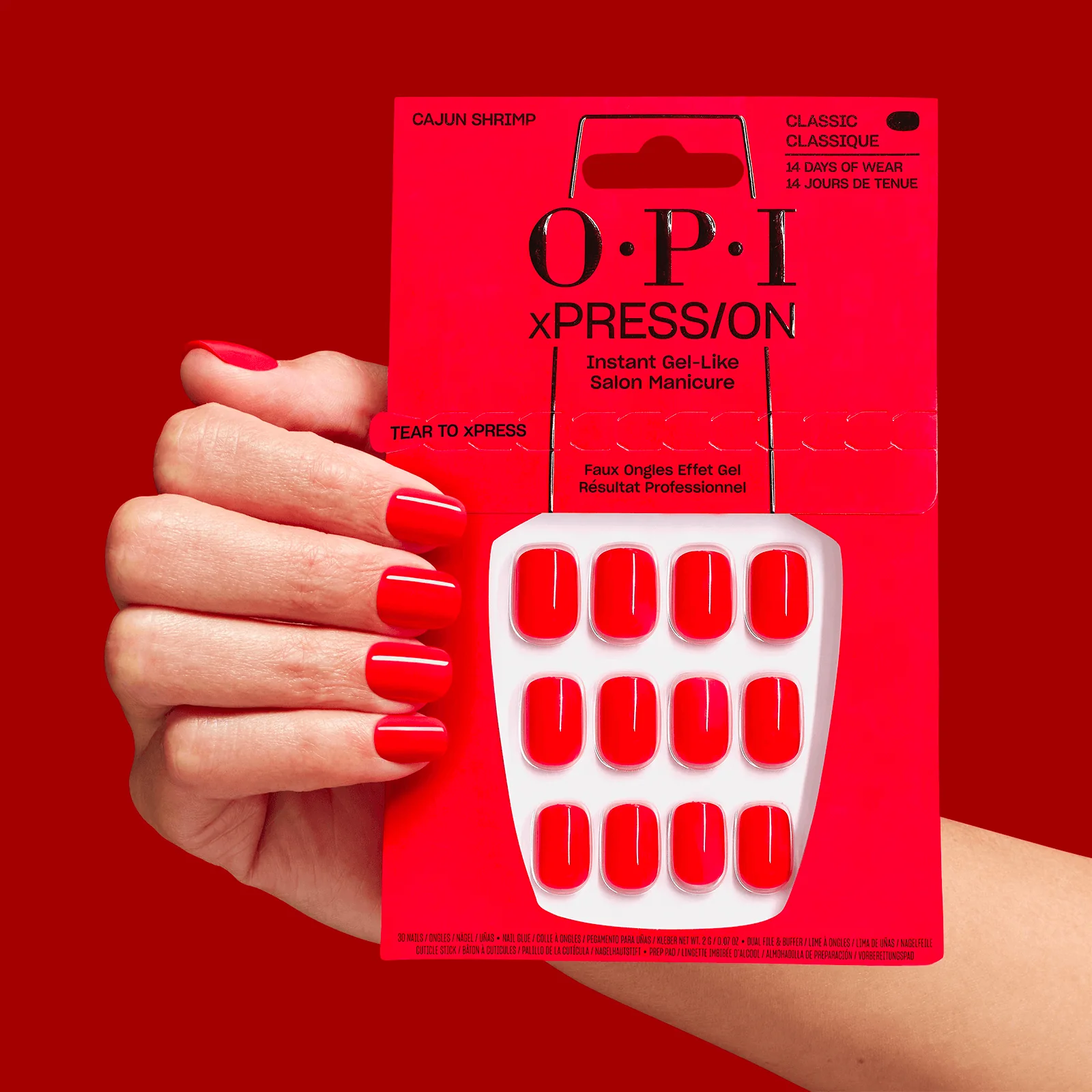 OPI - XPRESS/ON | Cajun shrimp | Taille classique | ANL64S – Image 2