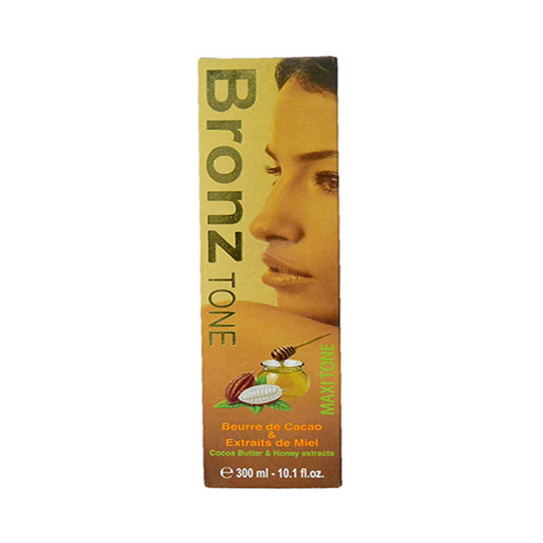 Bronz Tone Beurre de Cacao et extrait de miel 300ml lotion