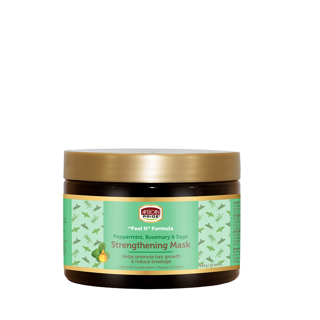 African Pride Feel It Formula Peppermint & Rosemary Strengthening Mask 12oz