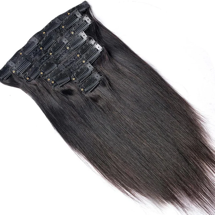7 Bande Extension À Clip Lisse Semi Natural 20” HAIR COUTURE Silky Straight – Image 3