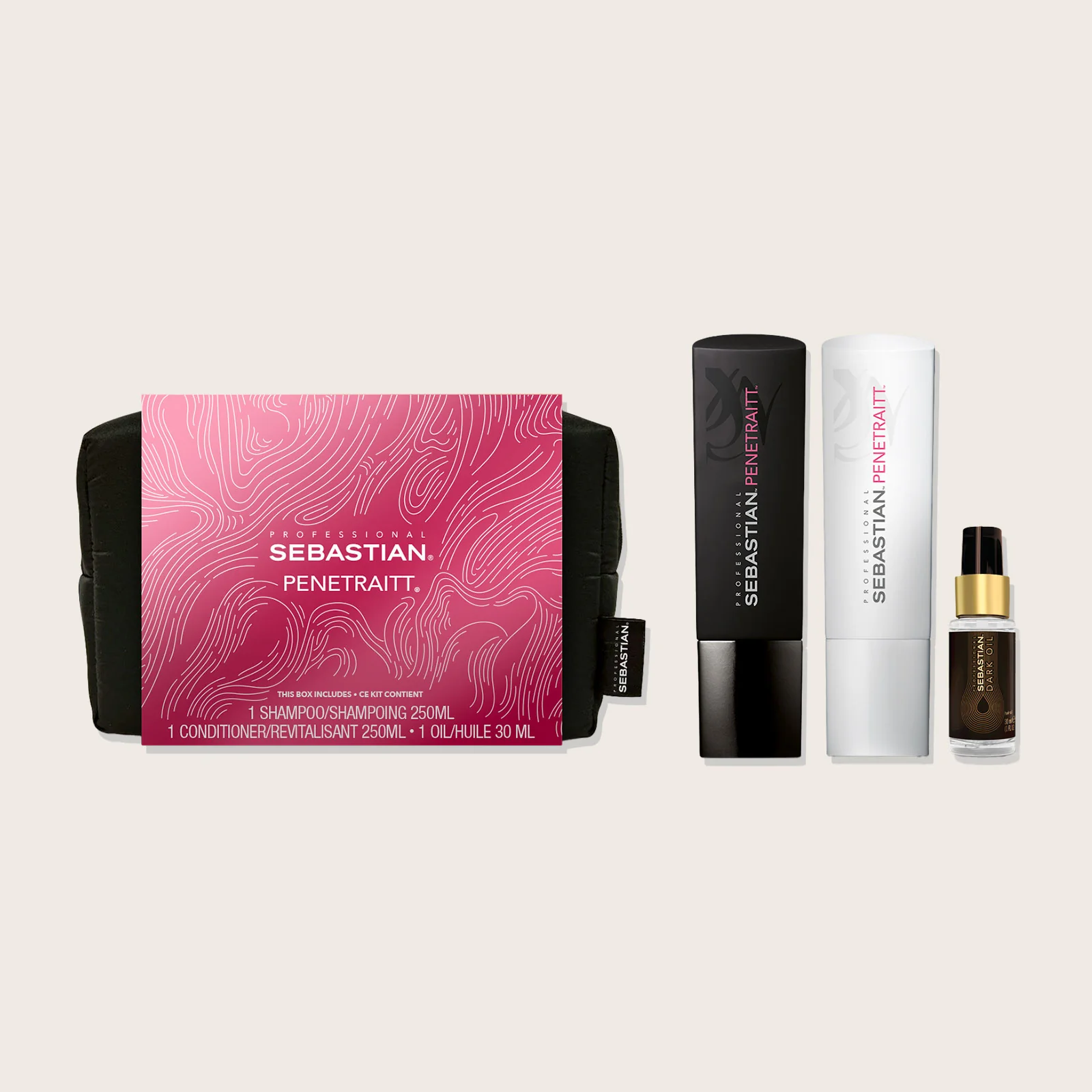 SEBASTIAN - Duo des fêtes Penetraitt Shampooing/Revitalisant 250 ml