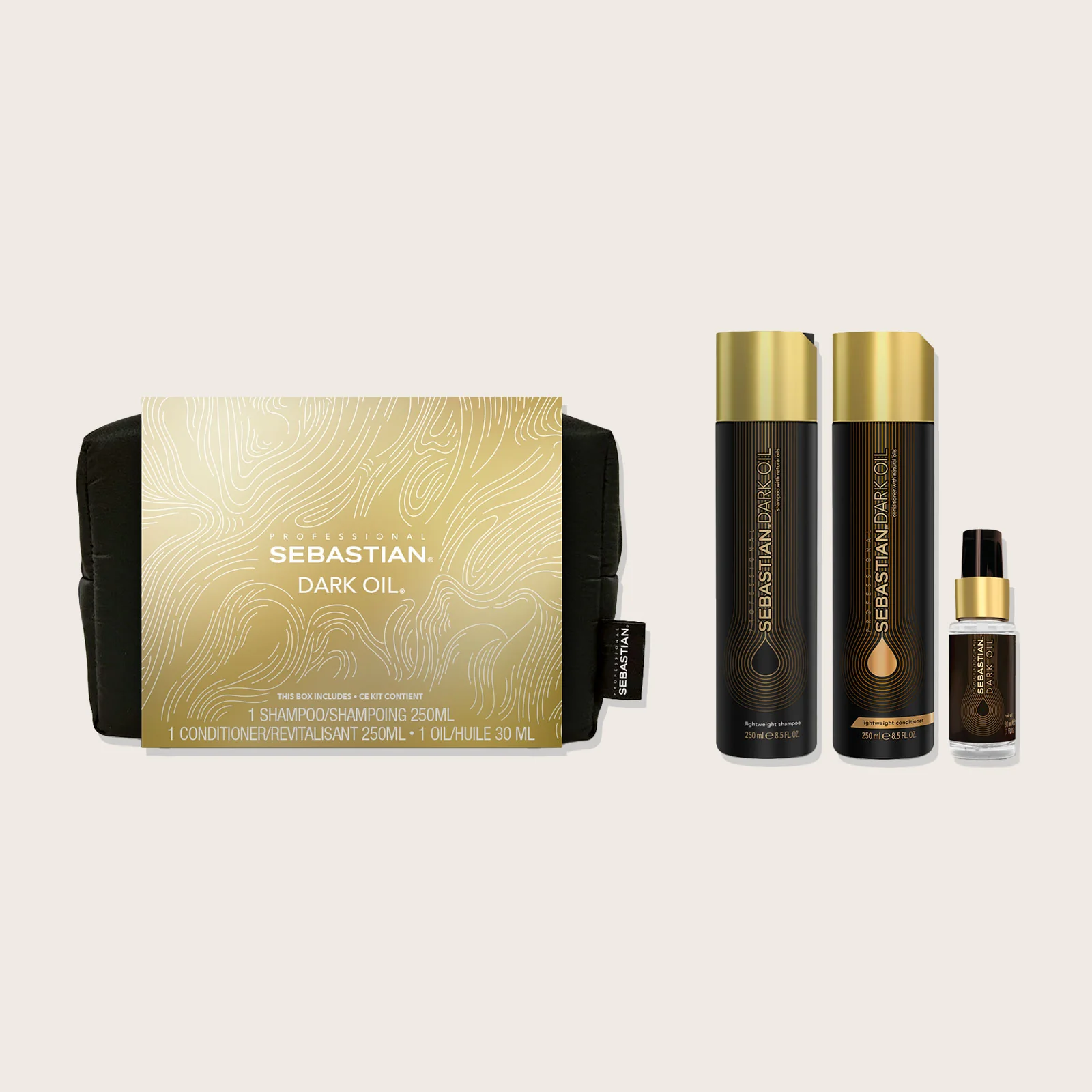 SEBASTIAN - Duo des fêtes Dark Oil Shampooing/Revitalisant 250 ml