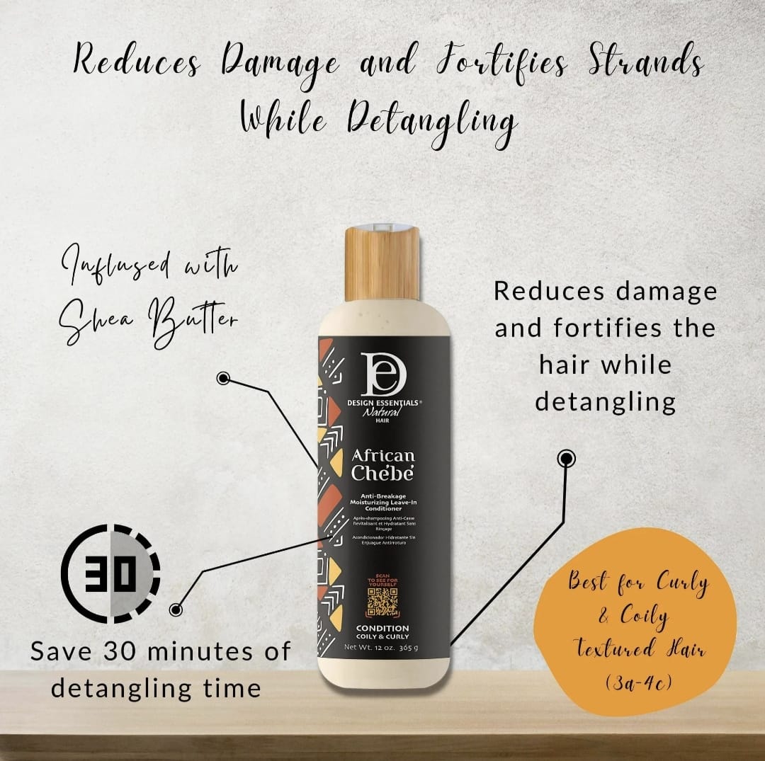 Design Essentials African Chébé / Anti-Breakage Moisturizing Leave-In Conditioner – Image 2