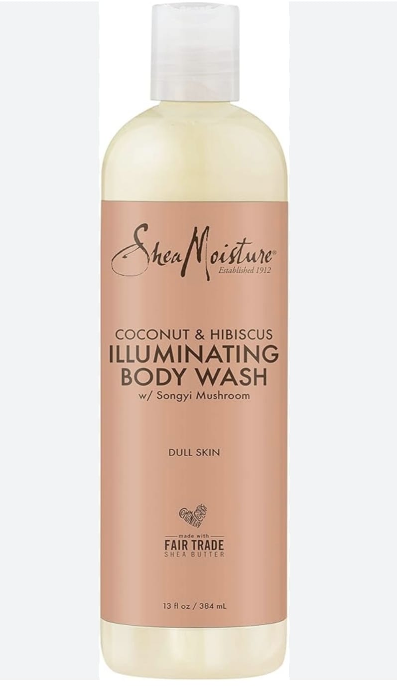 Shea Moisture – Gel Douche Illuminateur Noix De Coco & Hibiscus “Illuminating body Wash” – 384ml