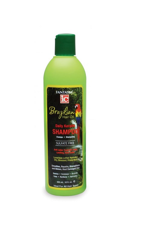 IC Brazilian Hair Oil Daily Keratin Shampoo 12oz