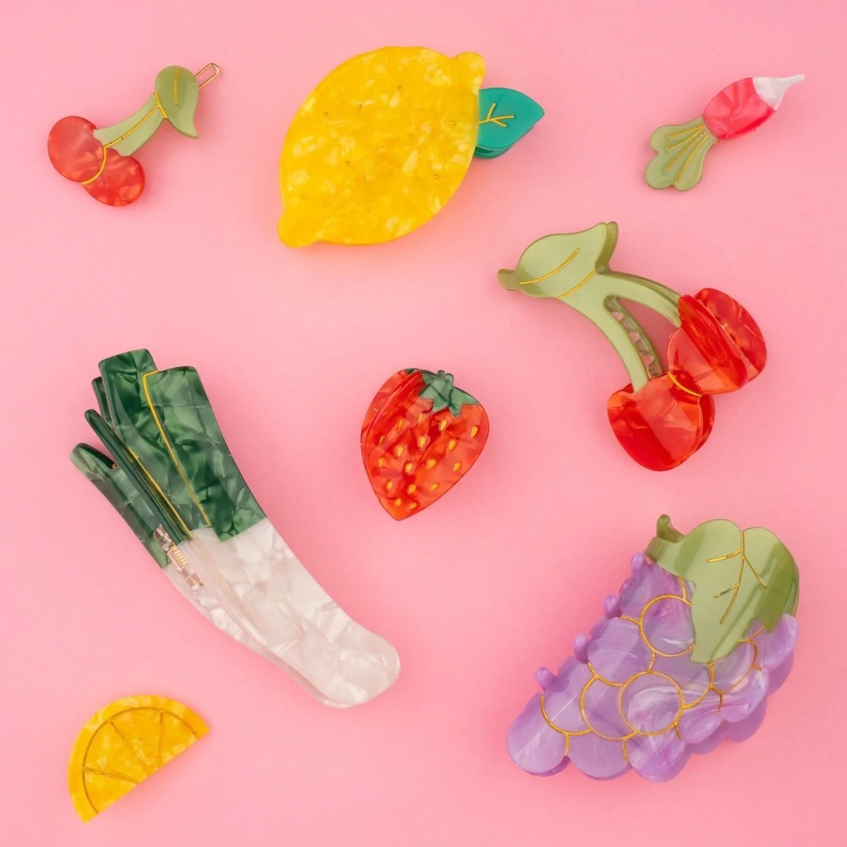 Griffe de cheveux cerise – Image 7