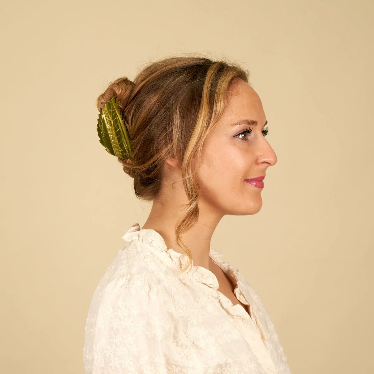 Griffe à cheveux en feuille de châtaignier – Image 7