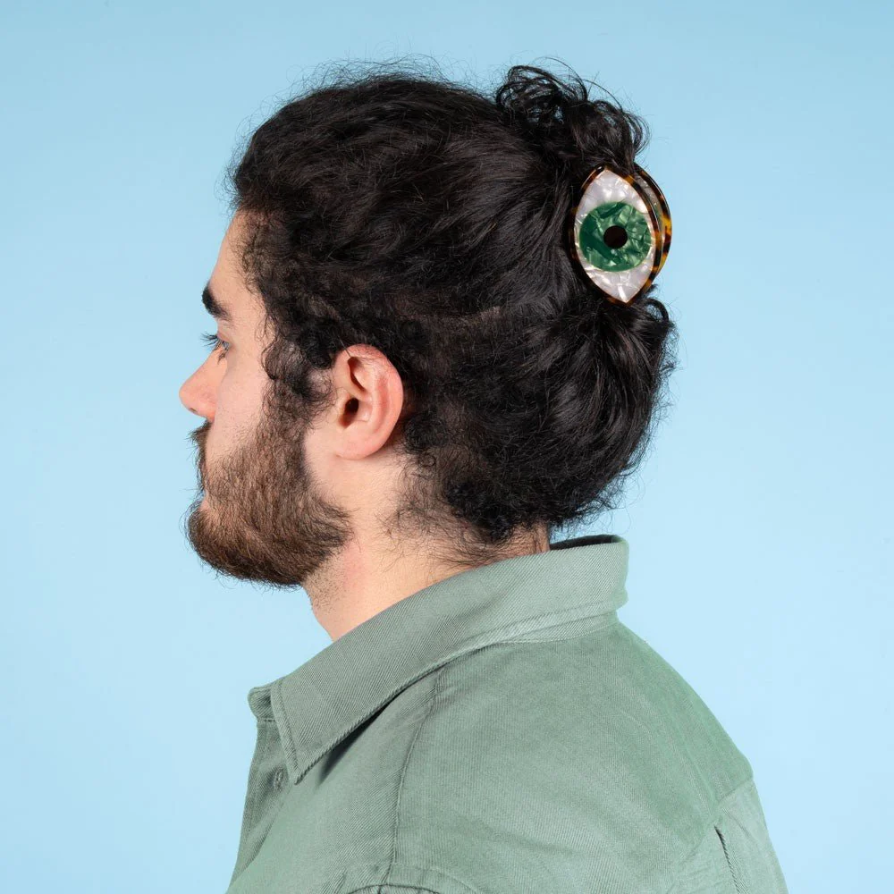 Griffe à cheveux pour les yeux – Vert – Image 3