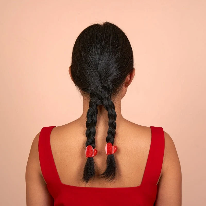 Mini griffe à cheveux cœur – Image 3