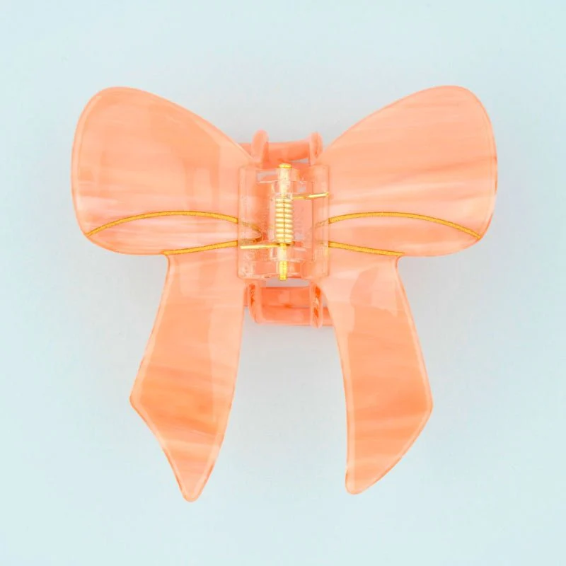 Griffe à cheveux avec nœud rose – Image 7