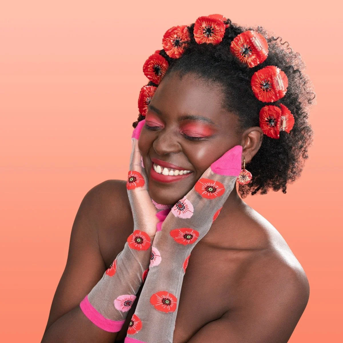 Griffe de cheveux de coquelicot – Image 2