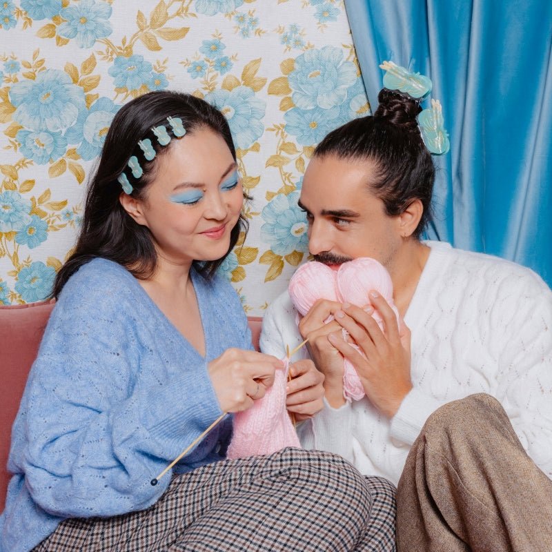 Griffe à cheveux en boule de laine – Image 2