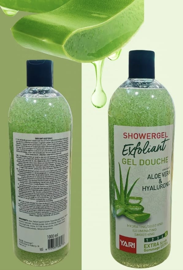 Yari Exfoliant Showergel Aloe Vera & Hyaluronic 1000ml