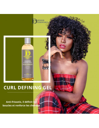 Design Essentials Almond Avocado Anti Friz Curl Defining Gel 12oz – Image 3