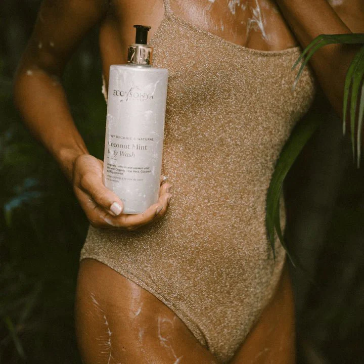 Gel douche bio à la noix de coco et à la menthe 500 ml – Image 6