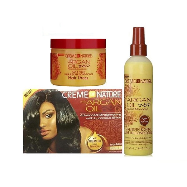 Creme of Nature avec huile d’argan lot de 3pcs