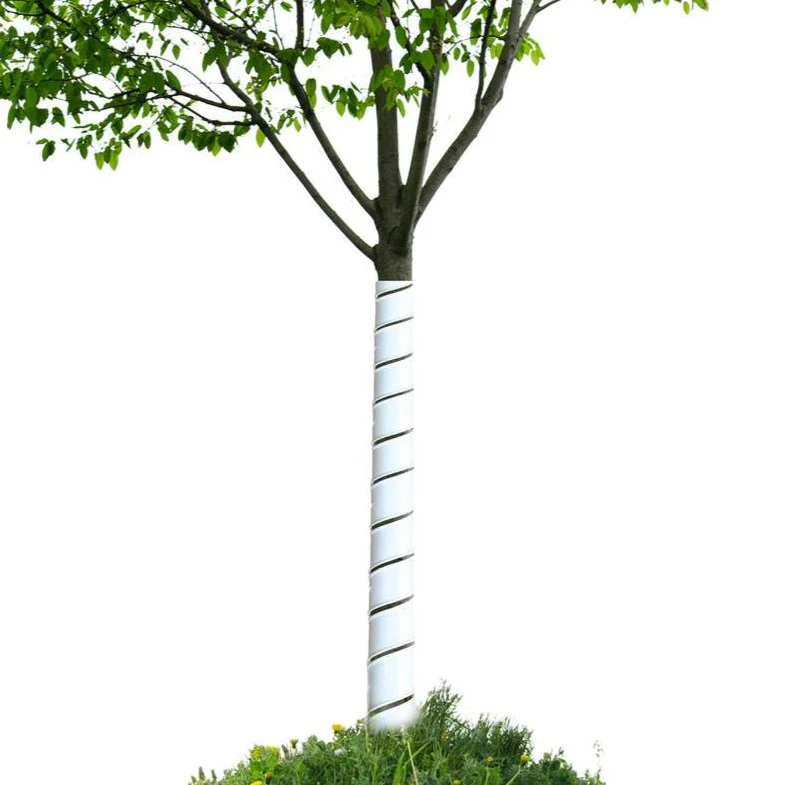 Protecteurs de tronc spirales de plastique