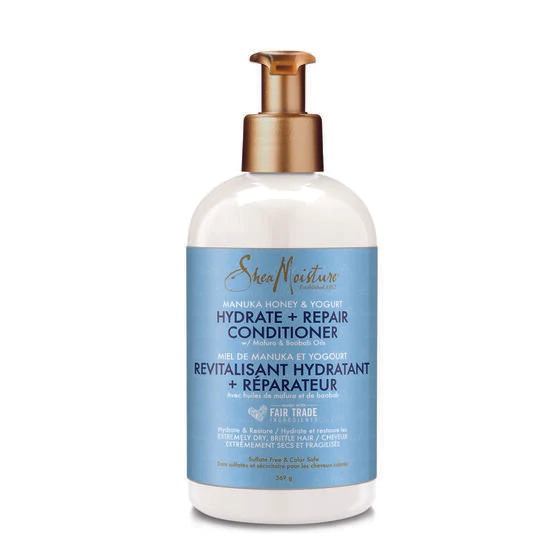 Shea Moisture Manuka Honey & Yogurt Hydrate + Repair Protein Conditioner – Après-shampoing 369g