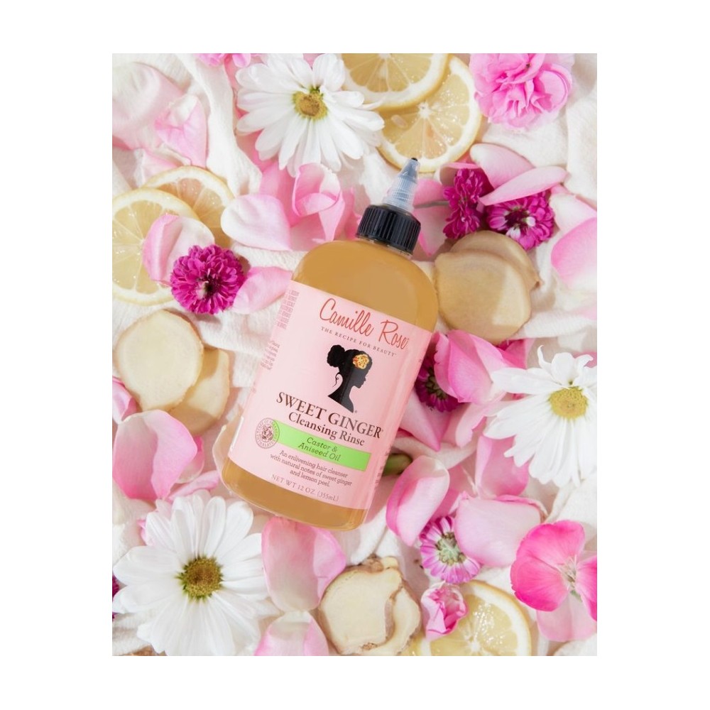 Camille Rose Sweet Ginger Rinçage nettoyant naturel au gingembre doux 355 ml – Image 2