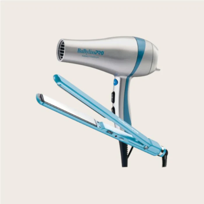BABYLISSPRO - Duo séchoir et fer plat ultra mince | BNTPP51C